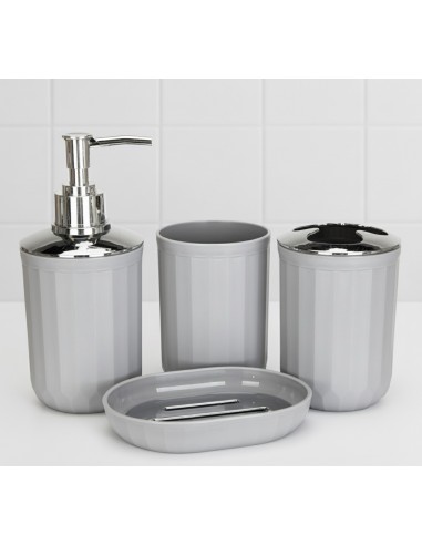 SETX4 BAÃ‘O GRIS RAYAS