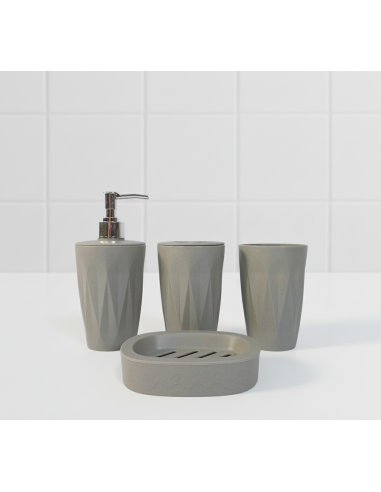 SETX4 BAÃ‘O GRIS DIAMOND