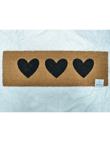 FELPUDO CORAZONES BLACK